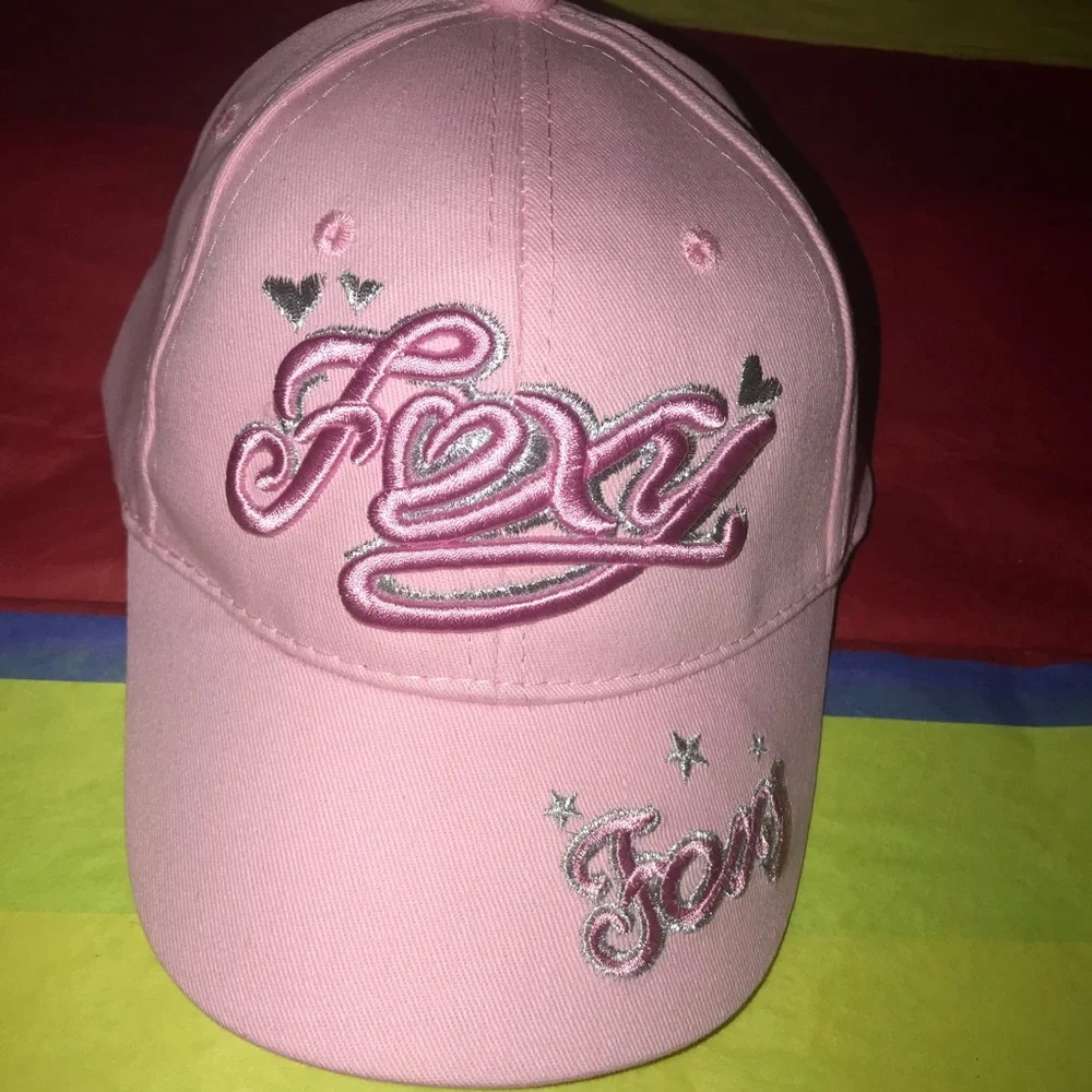 Retro Foxy Juniors PInk Hat Cap Deadstock Streetwear Outdoors Summer NWOT NEW